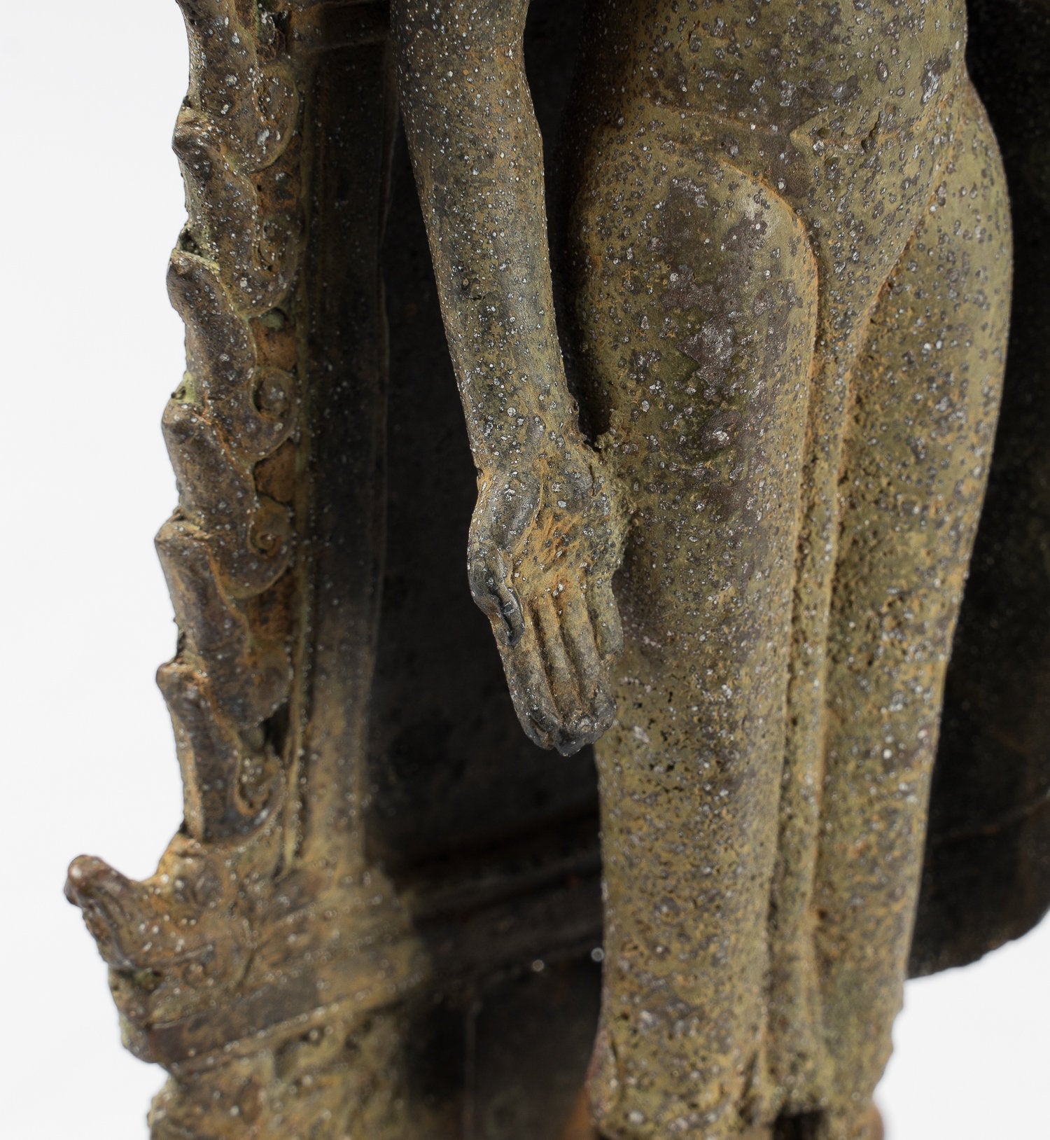 Buddha Statue - Antique Indonesian Style Javanese Amoghasiddhi Buddha - 24cm/10"