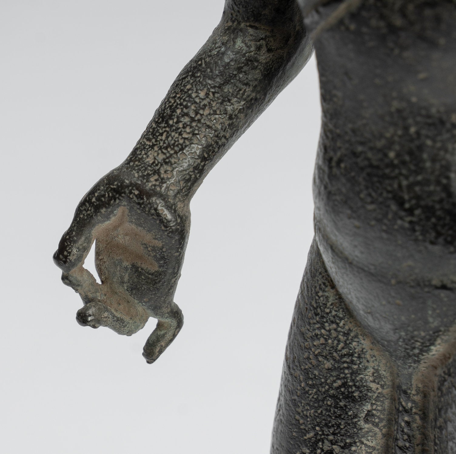 Statue di Buddha - Antique stile indonesiano in piedi bronzo giavanese insegnamento Buddha - 28 cm/11 "