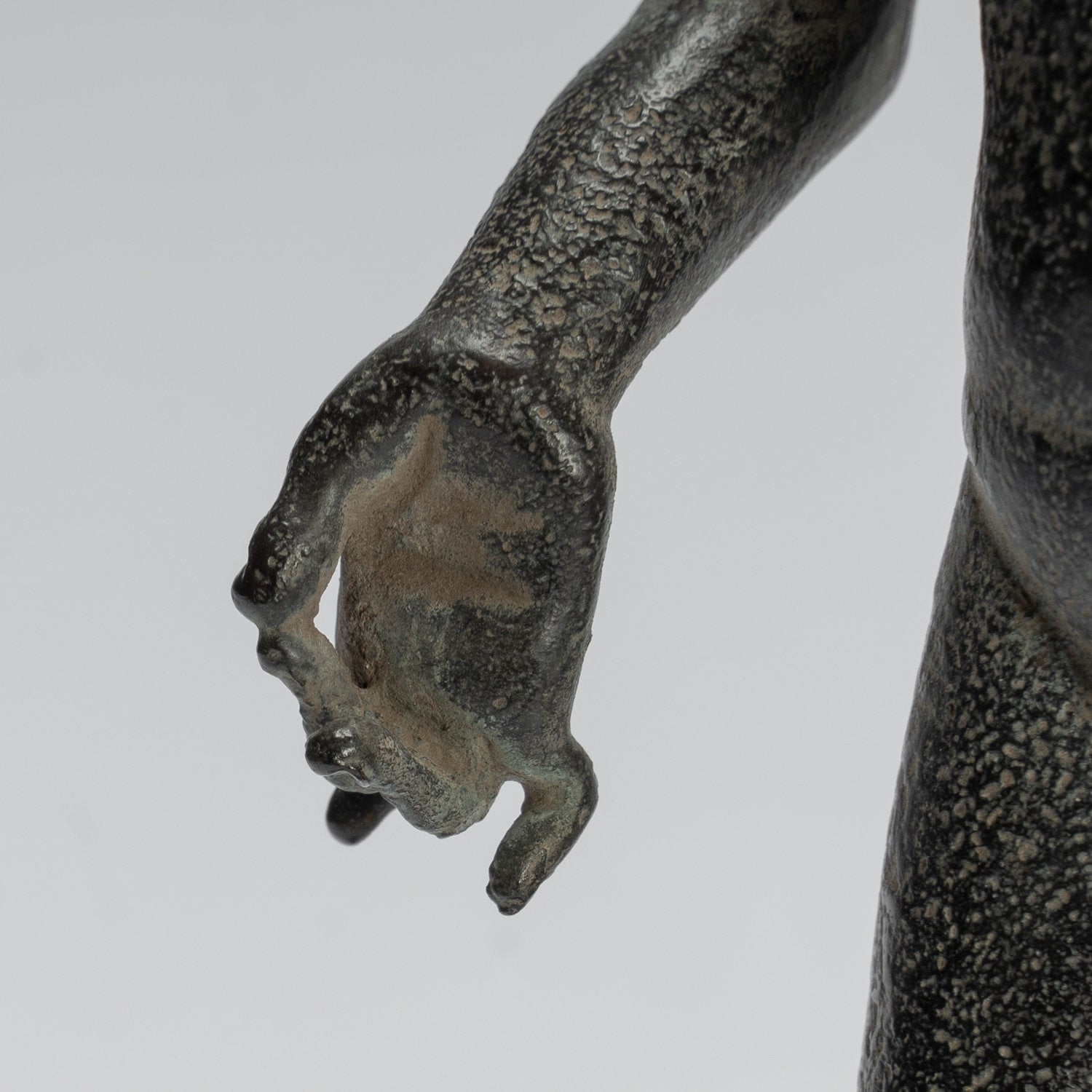 Statue di Buddha - Antique stile indonesiano in piedi bronzo giavanese insegnamento Buddha - 28 cm/11 "