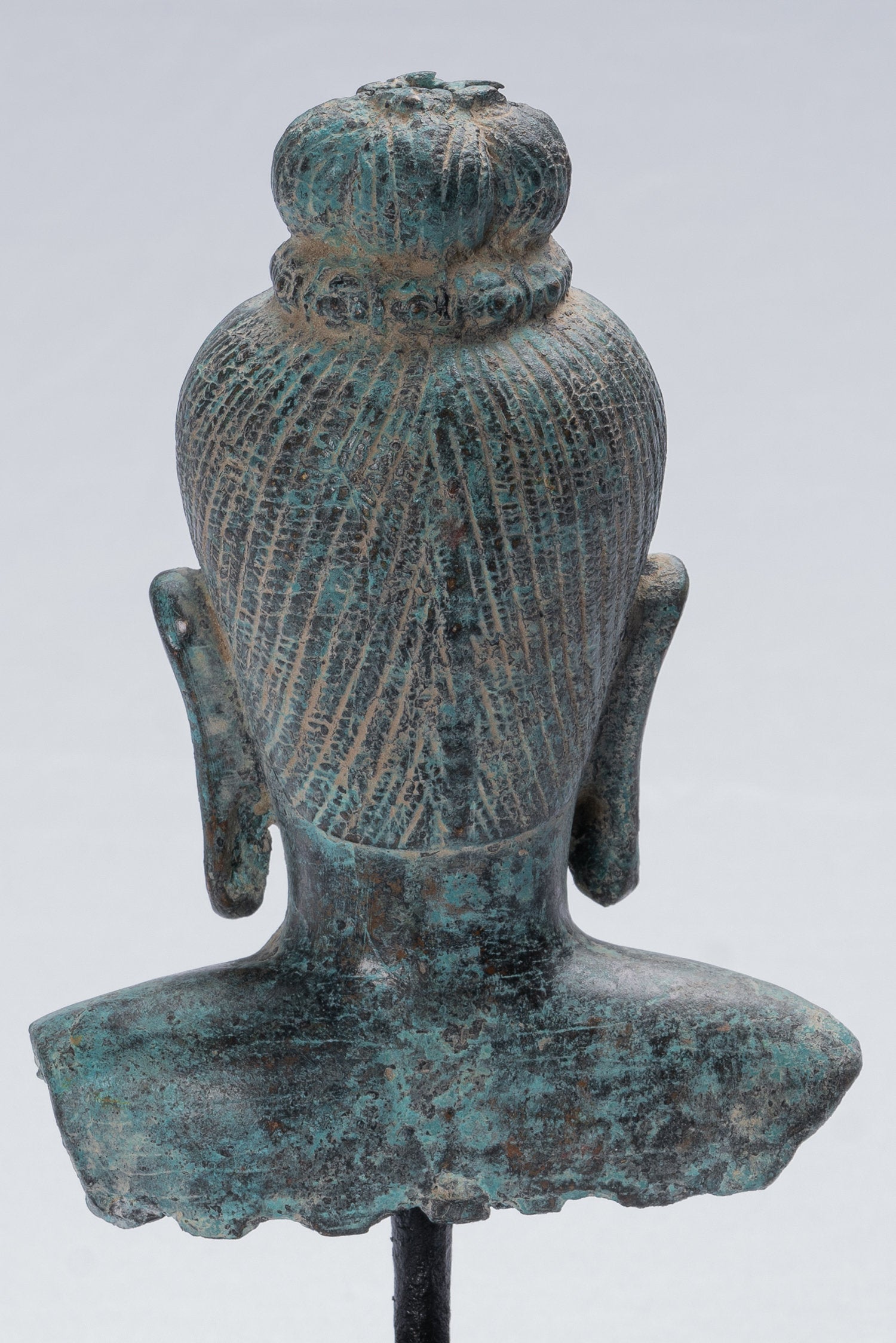 Estatua de Vishnu - Estatua de bronce de bronce de estilo Baphuon antiguo - Protector y conservador - 25 cm/10 "