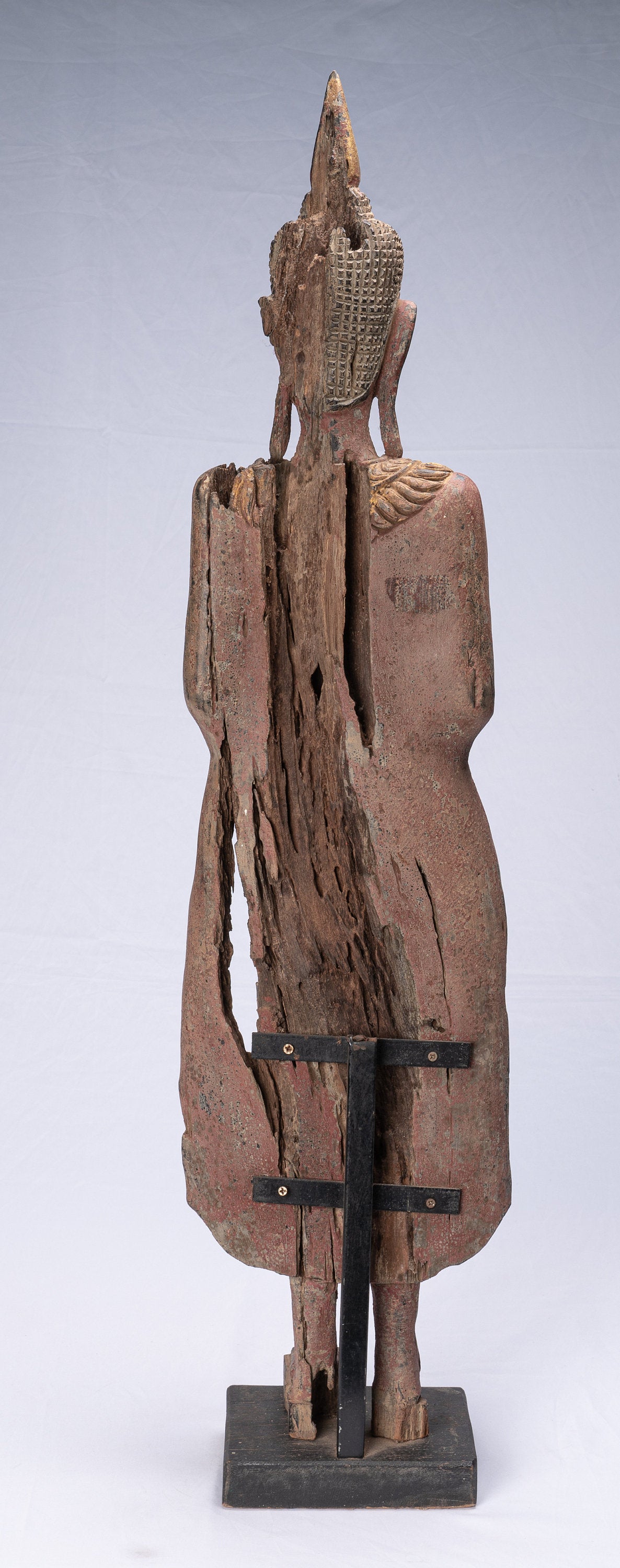 Estatua de Buda - Estatua de Buda de Buda de estilo antiguo de estilo jemer - 98 cm/39 "