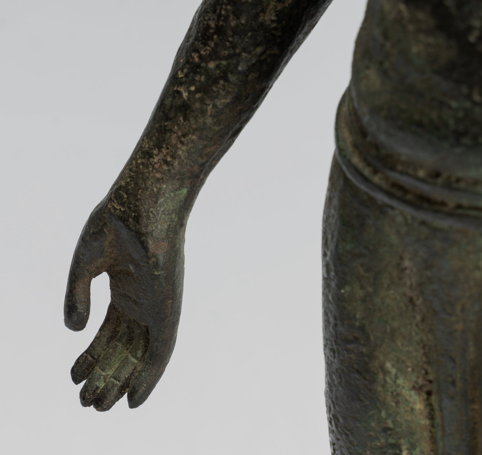 Estatua de Vishnu - Estatua de bronce de estado de estilo indonesio antiguo de indonesio - 44cm/18 "