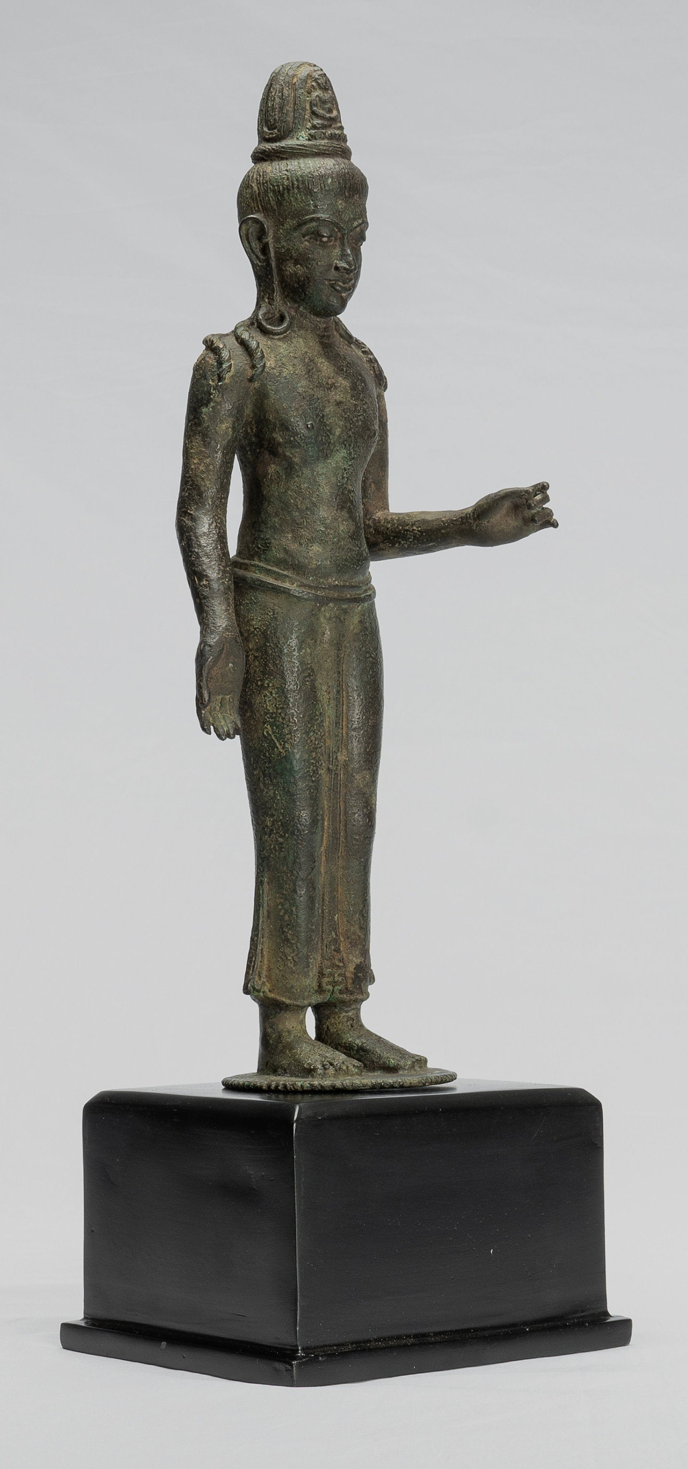 Estatua de Vishnu - Estatua de bronce de estado de estilo indonesio antiguo de indonesio - 44cm/18 "