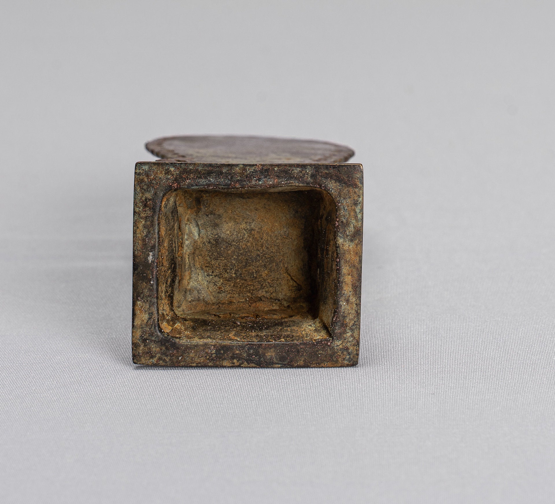 Buddha Statue mit Antiker indonesischer Art stehender Bronze Javanesischer Lehre Buddha 14cm/6"