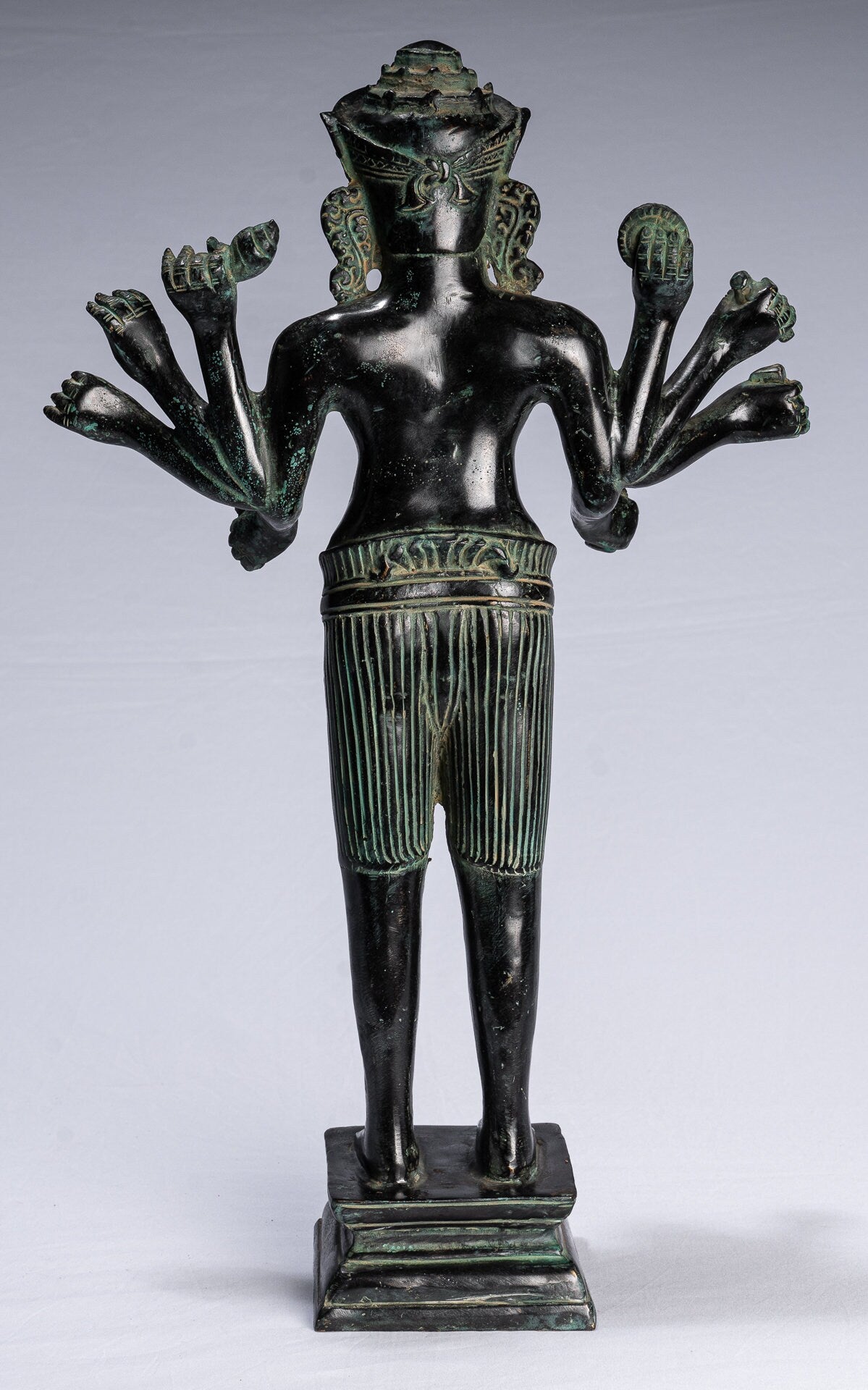 Statua Kalkin - Antique Khmer in stile Khmer bronzo hayagriva kalkin cavallo di Vishnu - 50 cm/20 "