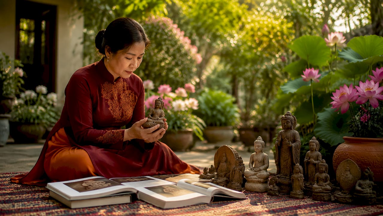 Kunsthistoriker, der sich mit vietnamesischen buddhistischen Skulpturen beschäftigt