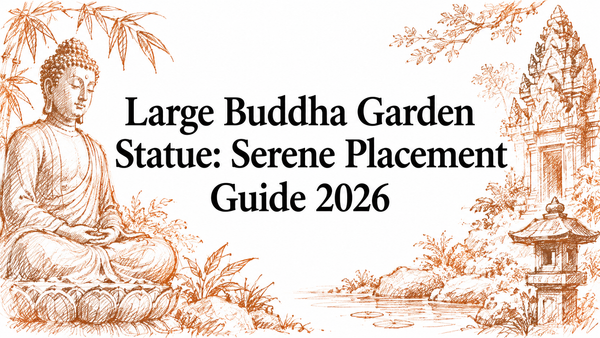 Large Buddha Garden Statue: Serene Placement Guide