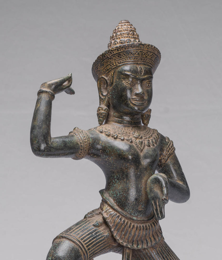 Antique Khmer Style Angkor Wat Bronze Dancing Apsara or Angel - 50cm/20"