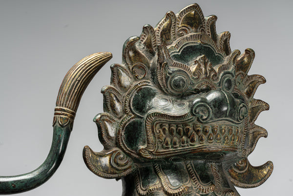 Antique Chinese Style Temple Guardian Lion Foo Dogs Imperial Lion - 69cm/28" (Pair)