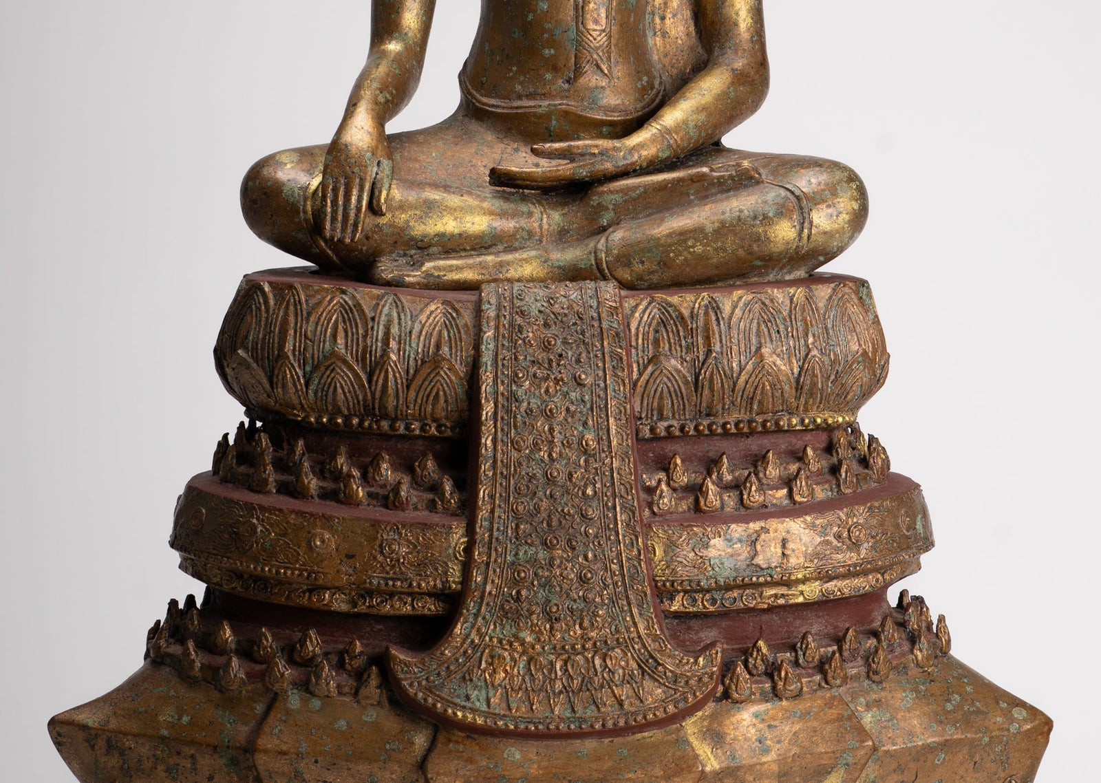 Statue de Bouddha - Antique Sukhothai Style Thai Illumination Bouddha Statue - 71cm / 28 "