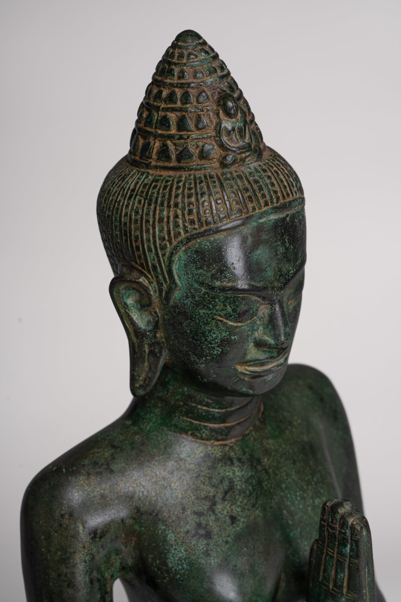 Statua della divinità - Statua Bayon Prajnaparamita antica in stile Khmer / Dea - 54 cm/22"