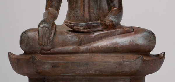 Buddha Statue - Antique Sukhothai Style Thai Enlightenment Buddha Statue - 24cm/10"