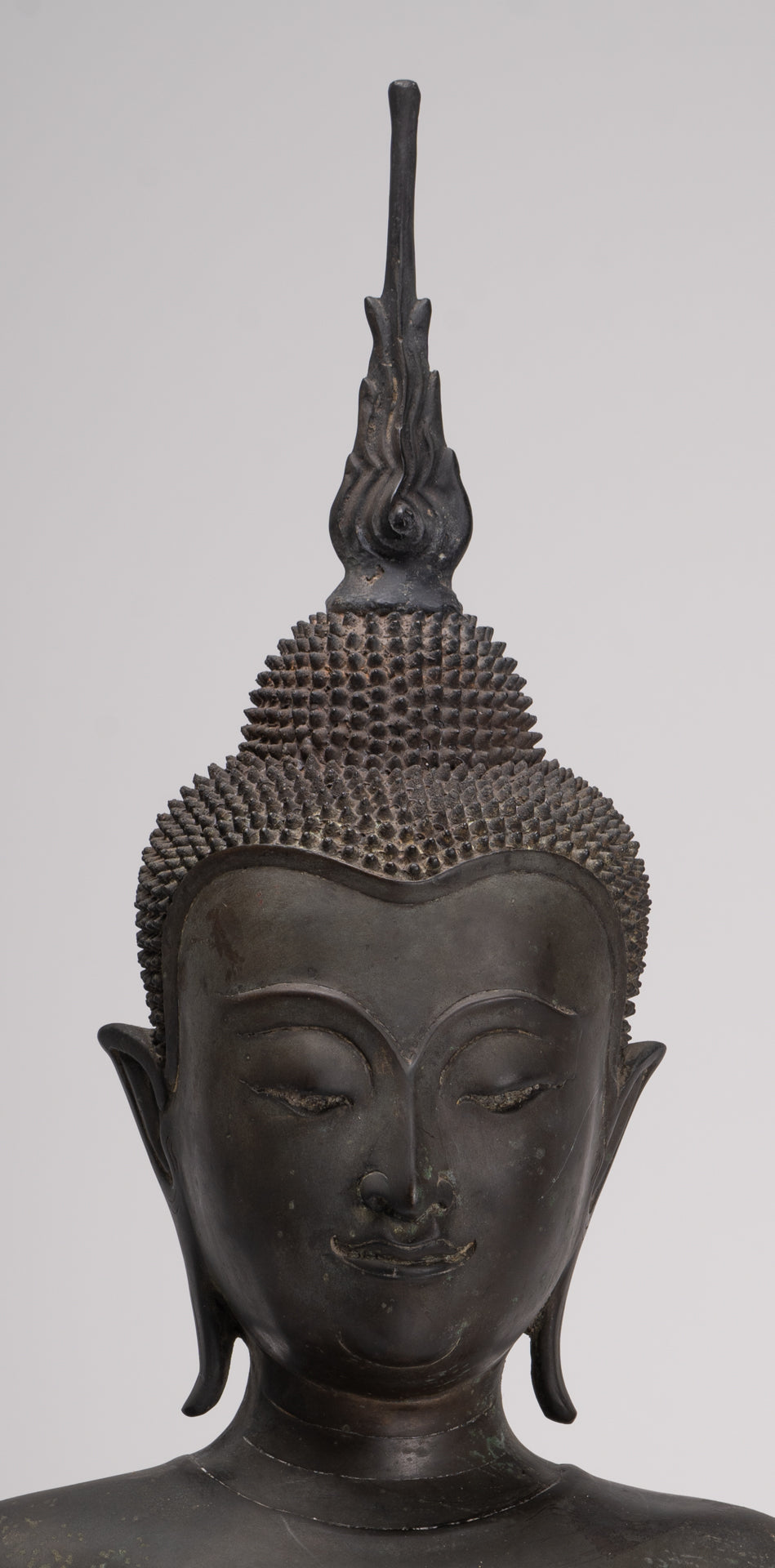 Estatua de Buda - Antigua U Iluminación de bronce de estilo UNA Buda Torso - 65 cm/26 "