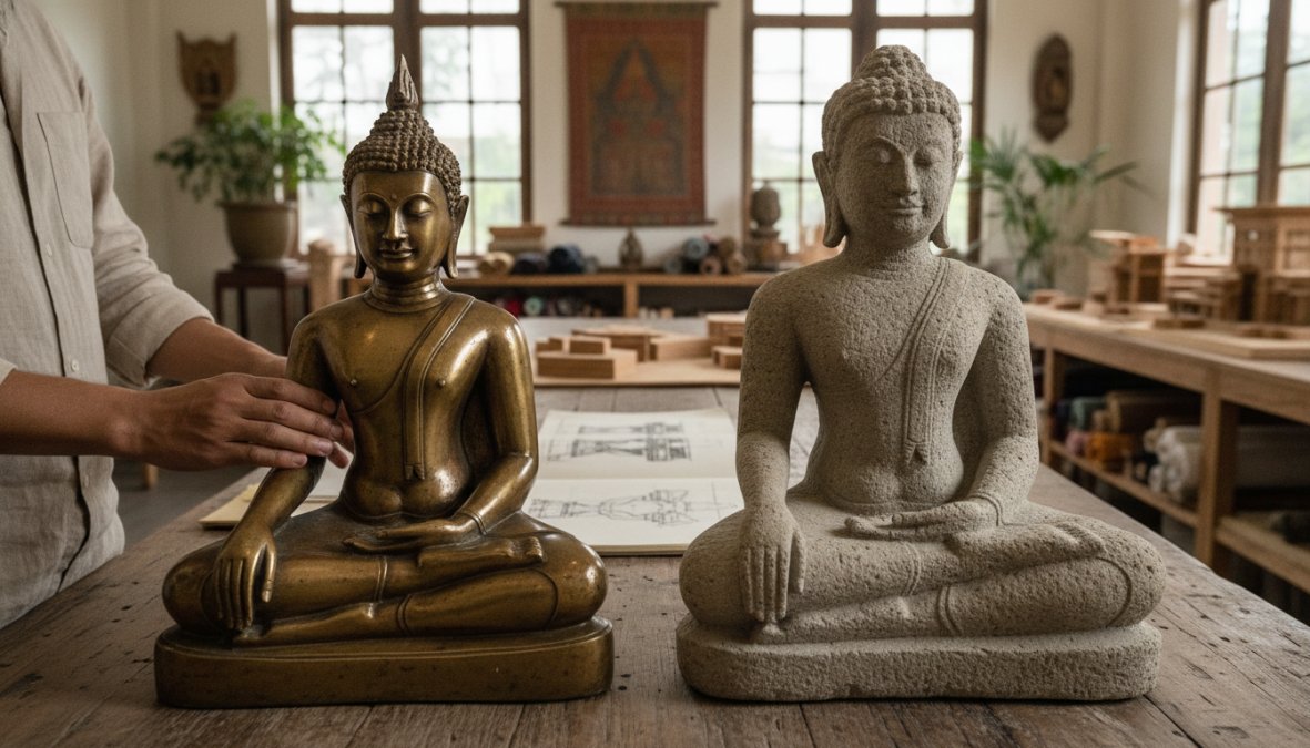Bronze vs Stone Buddha for Interior: A Complete Guide