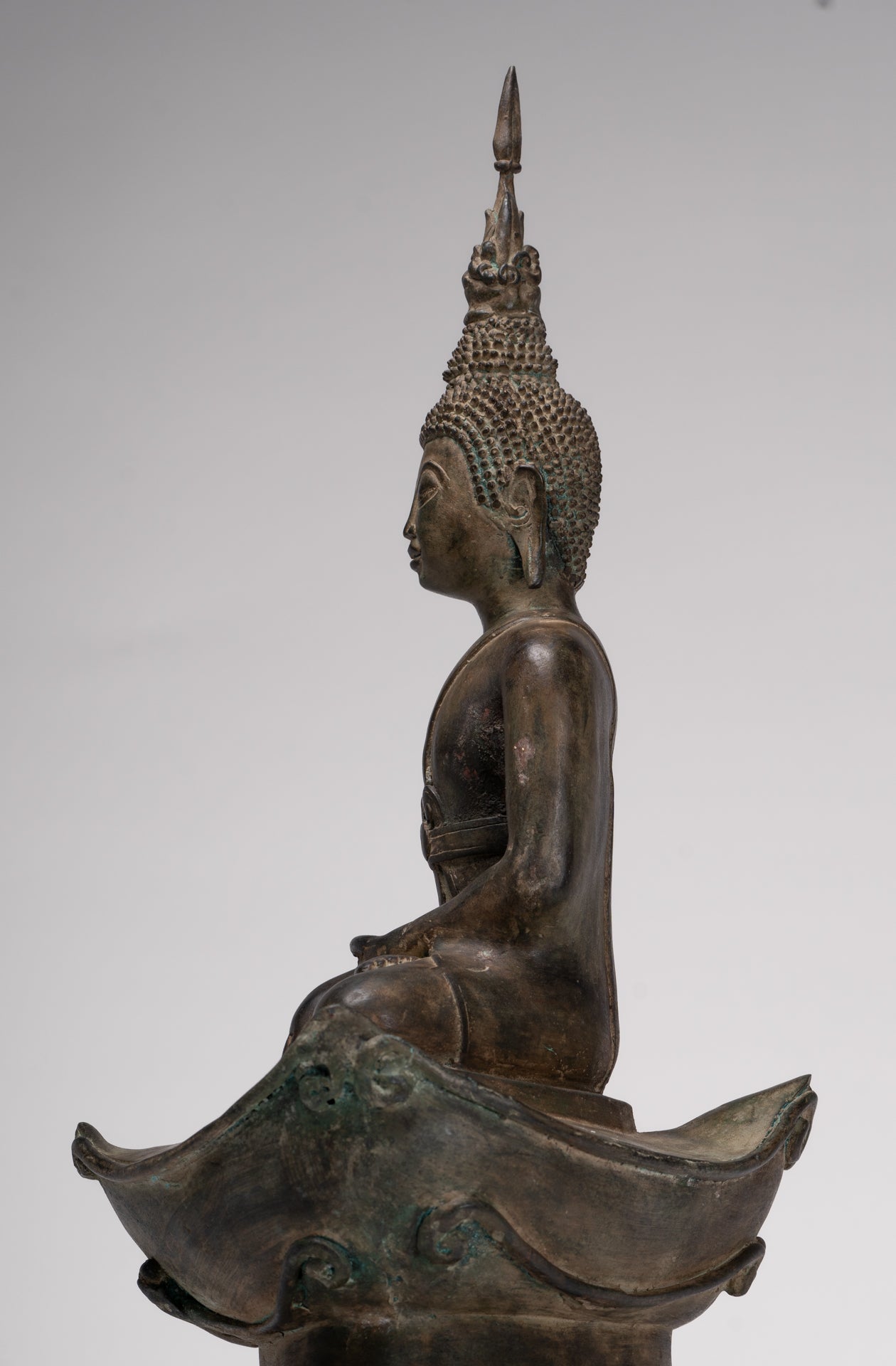 Buddha Statue - Antique Laos Style Enlightenment Buddha Statue - 55cm/22"