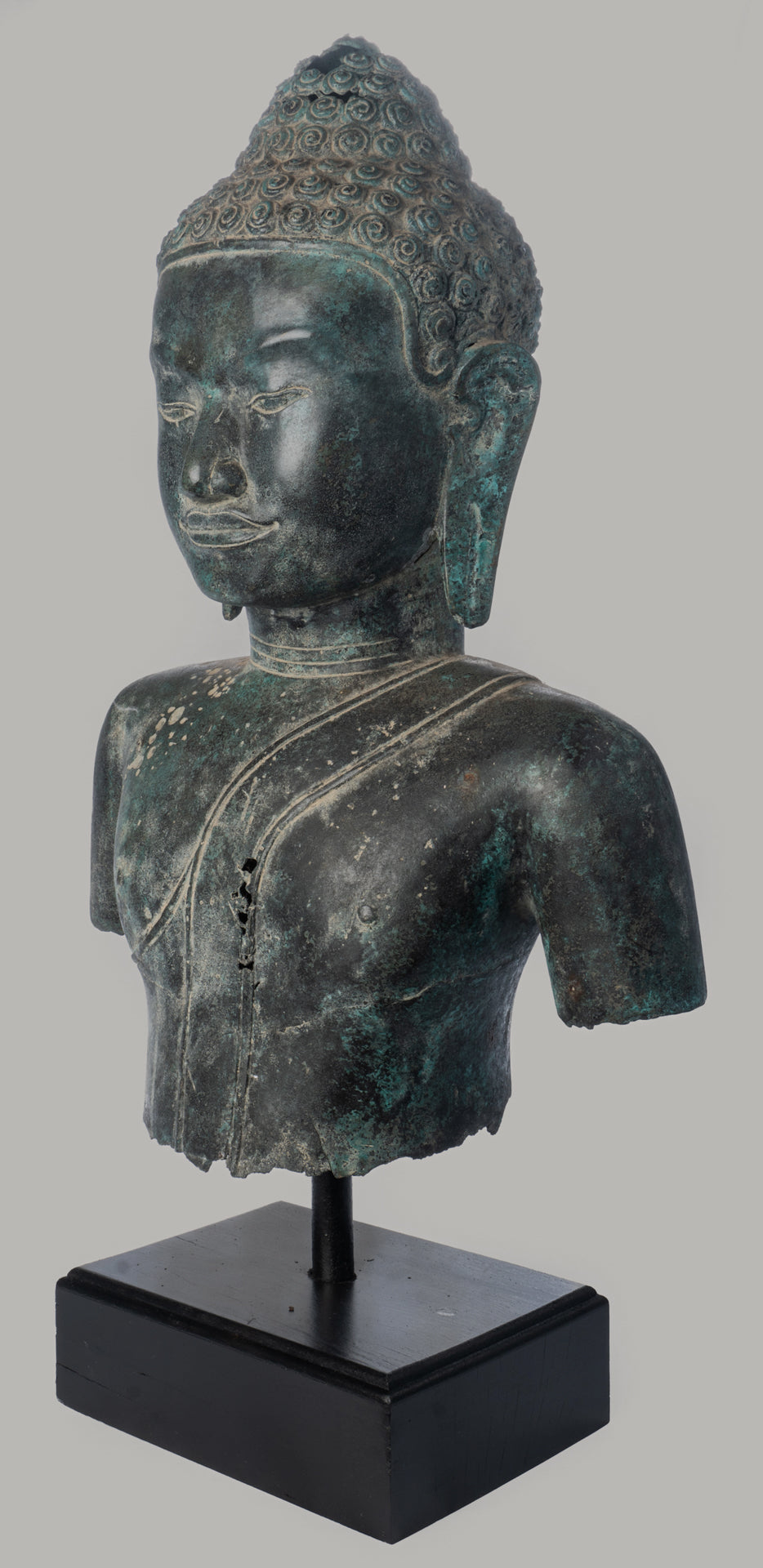 Buddha Statue - Antique Thai Style Southeast Asia Guatama Buddha Torso Statue - 67cm/27"