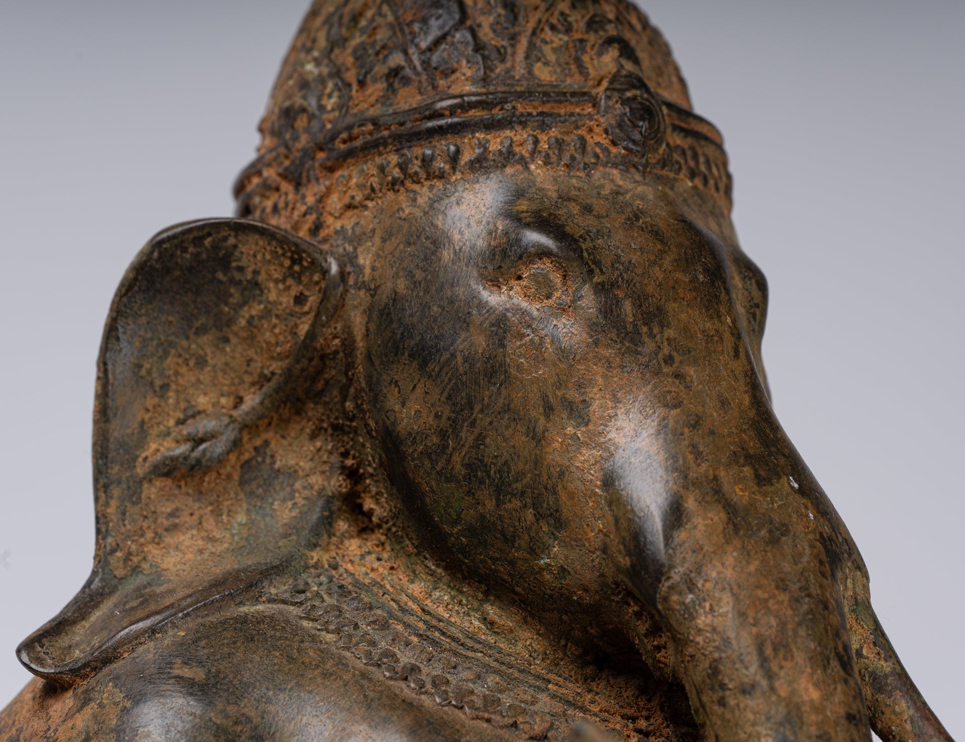 Estatua de Ganesha - Estatua de Ganesh de estado de bronce de estilo chola antiguo - 62 cm/25 "