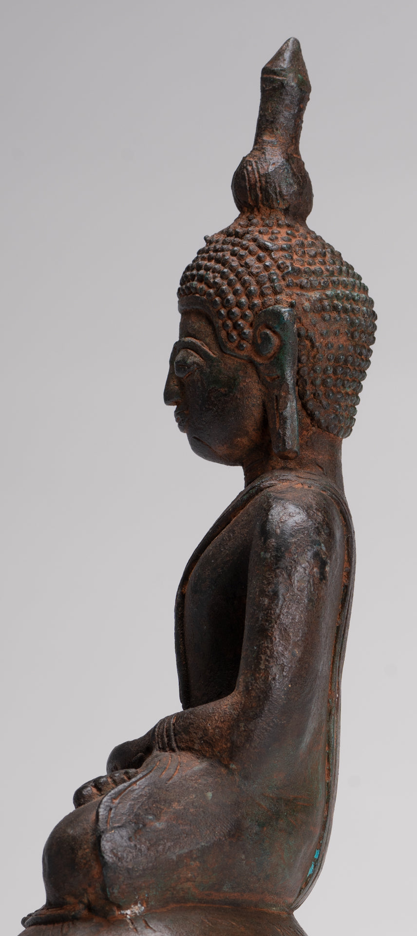 Buddha Statue - Antique Laos Style Enlightenment Buddha Statue - 33cm/13"