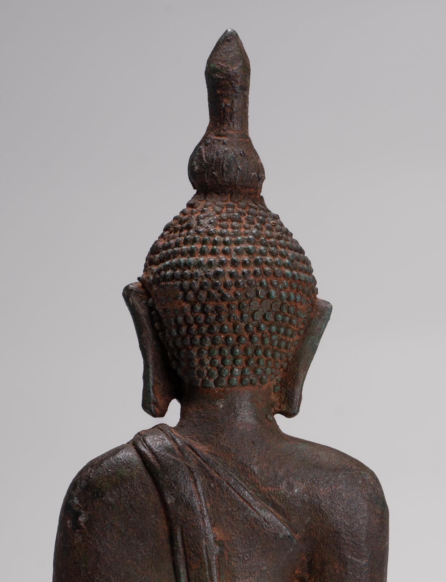 Buddha Statue - Antique Laos Style Enlightenment Buddha Statue - 33cm/13"