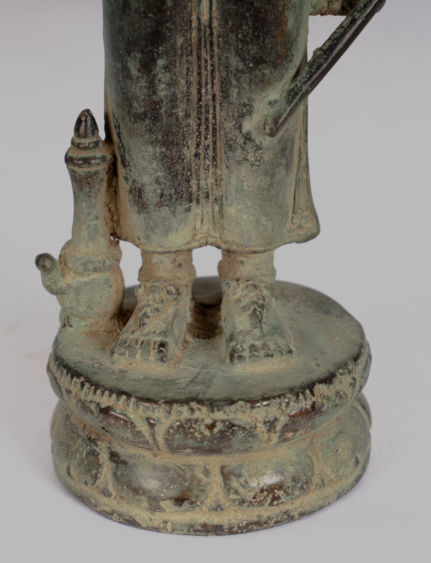 Estatua de Shiva - Estatua de shiva de 16 brazos de estilo indonesio antiguo de estilo indonesio - 32 cm/13 "