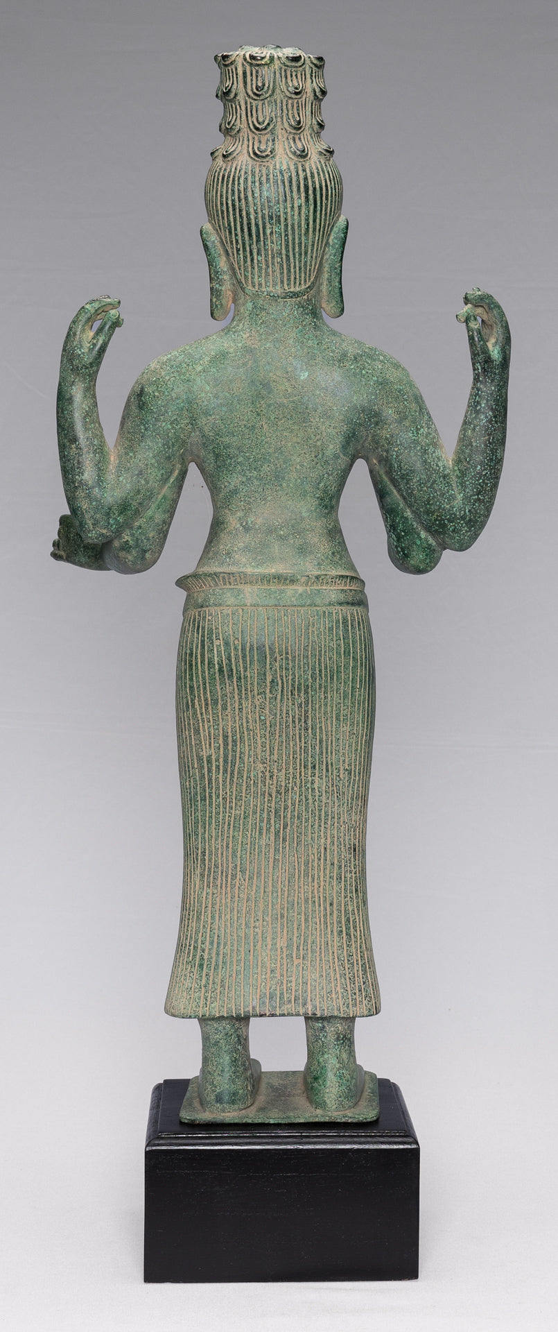 Deity Statue - Antique Khmer Style Banteay Srei Prajnaparamita Statue / Goddess - 72cm/29"