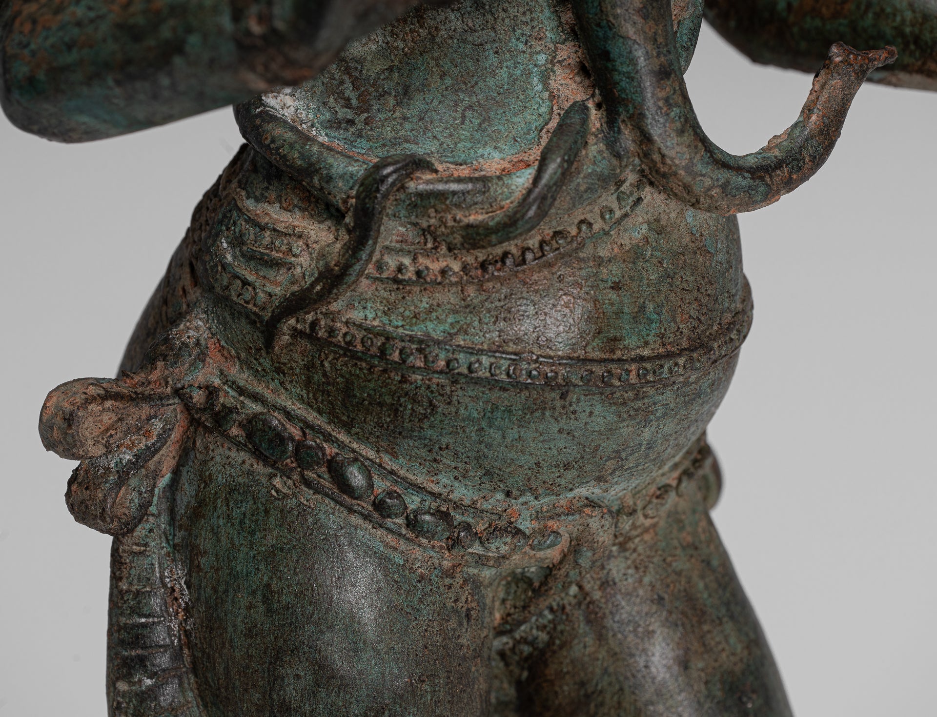 Ganesha Statue - Antique Chola Style Indian Bronze Standing Ganesh Statue - 49cm/20"