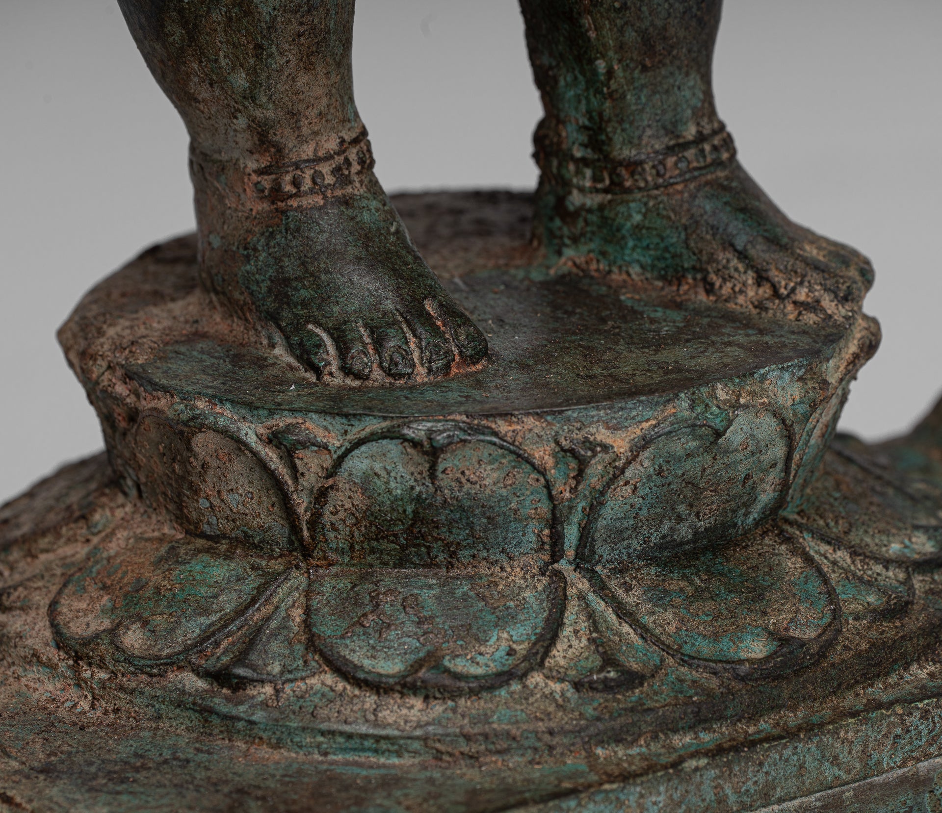 Ganesha Statue - Antique Chola Style Indian Bronze Standing Ganesh Statue - 49cm/20"