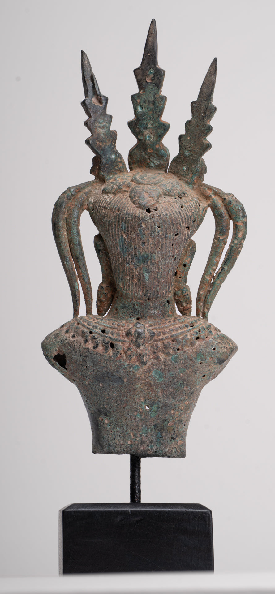 Apsara Statue - Antique Khmer Style Bronze Angkor Wat Apsara or Angel Statue - 33cm/13"