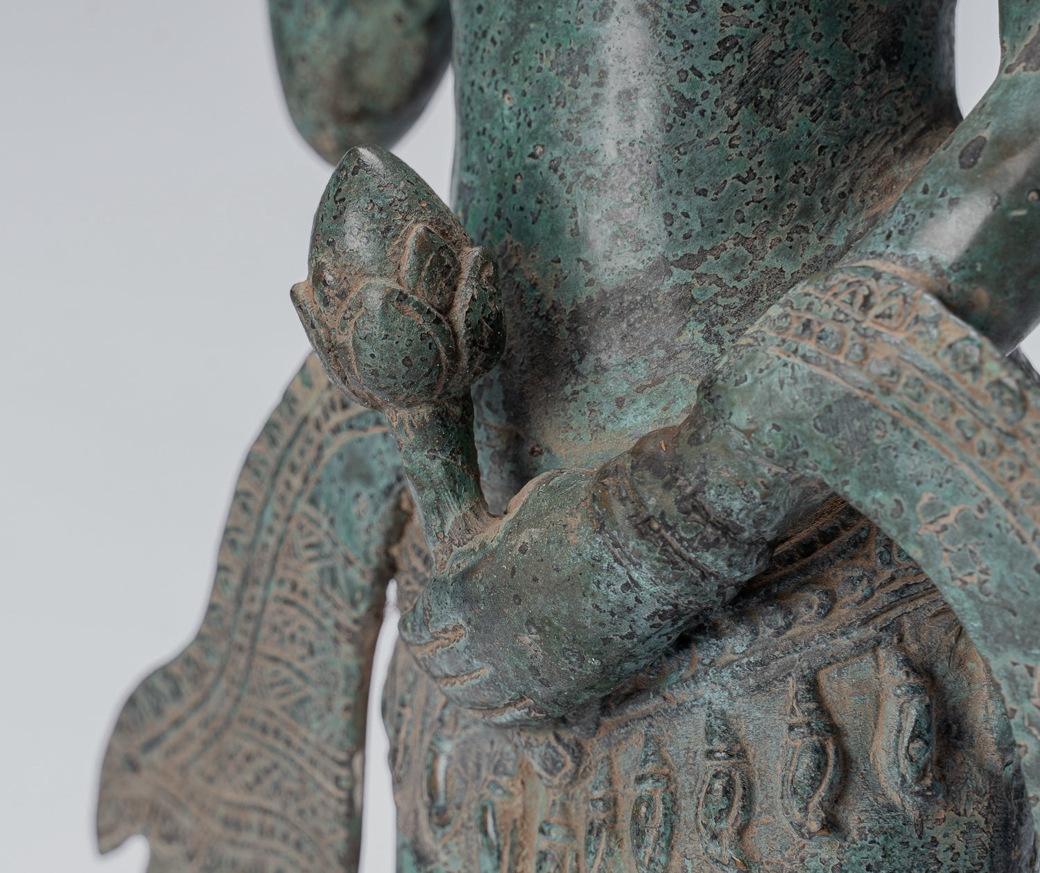 Statua Apsara - Antique Khmer in stile Khmer Bronzo Angkor Wat Apsara o Angel Statue - 62cm/25 "