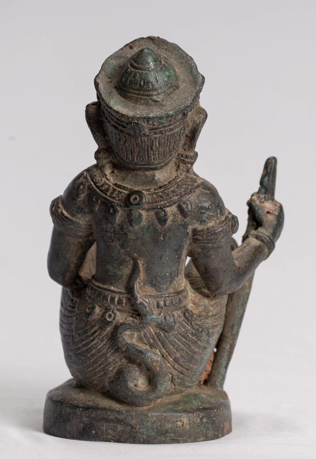 Antique Indian Style Bronze Hindu God Hanuman Statue - Avatar of Shiva - 18cm/7" Tall