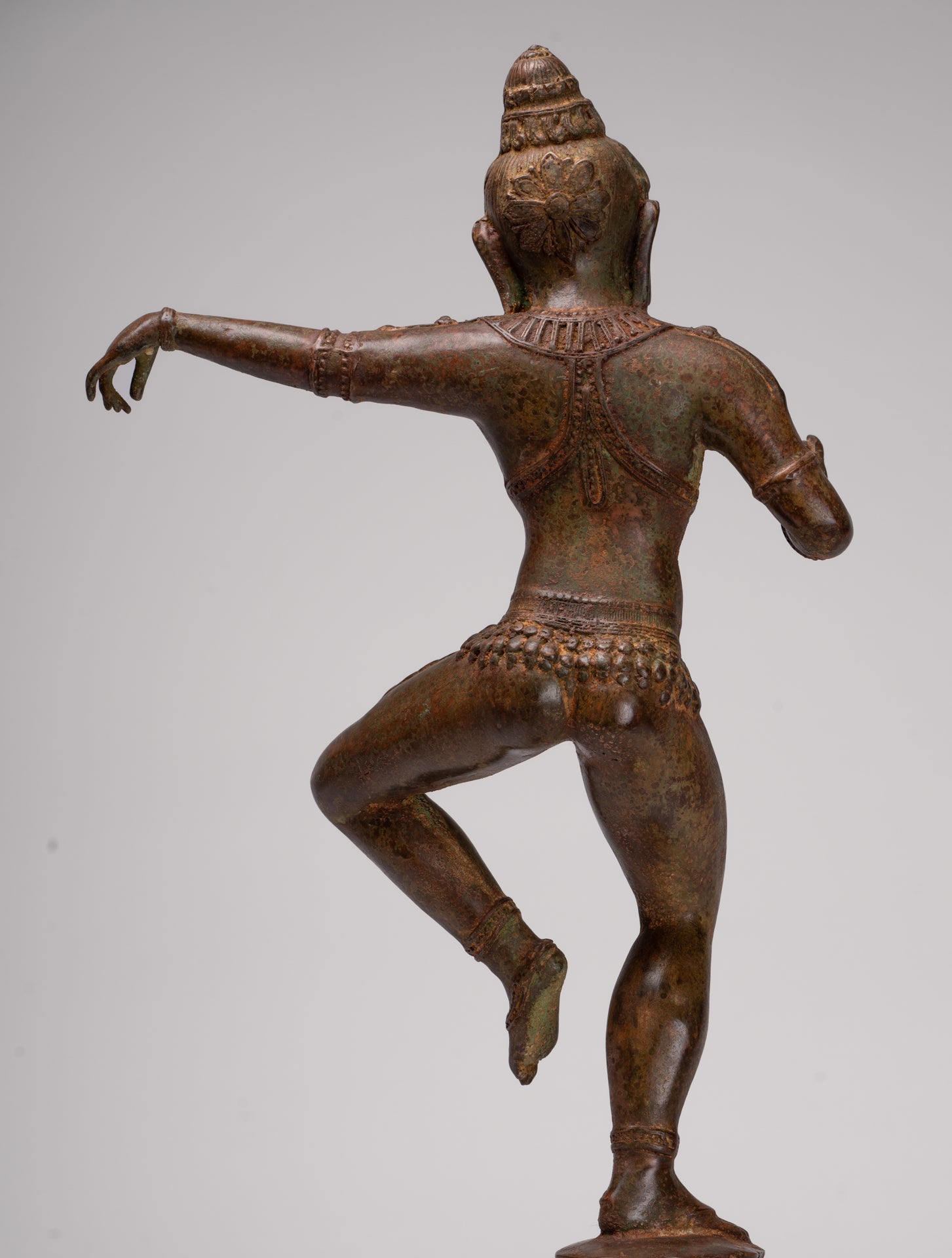 Brahma Statue - Antique Indian Style Dancing Bronze Brahma - Hindu God Creation - 53cm/21"