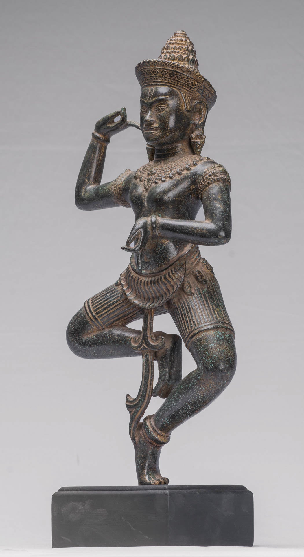 Antique Khmer Style Angkor Wat Bronze Dancing Apsara or Angel - 50cm/20"