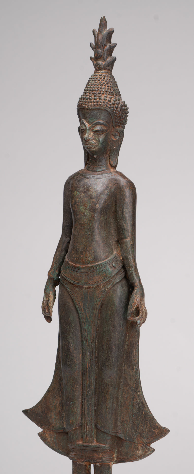 Buddha Statue - Antique Laos Style Standing Buddha Statue in Varada or Charity Mudra - 50cm/20"