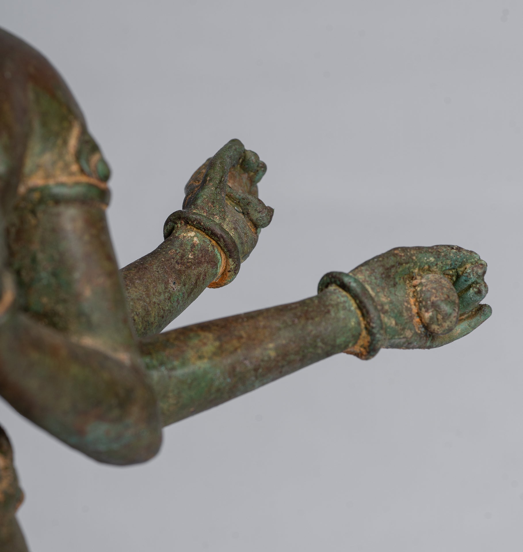 Brahma Statue - Antique Indian Style Standing Bronze Brahma 6 Arms - Hindu God Creation - 58cm/23"