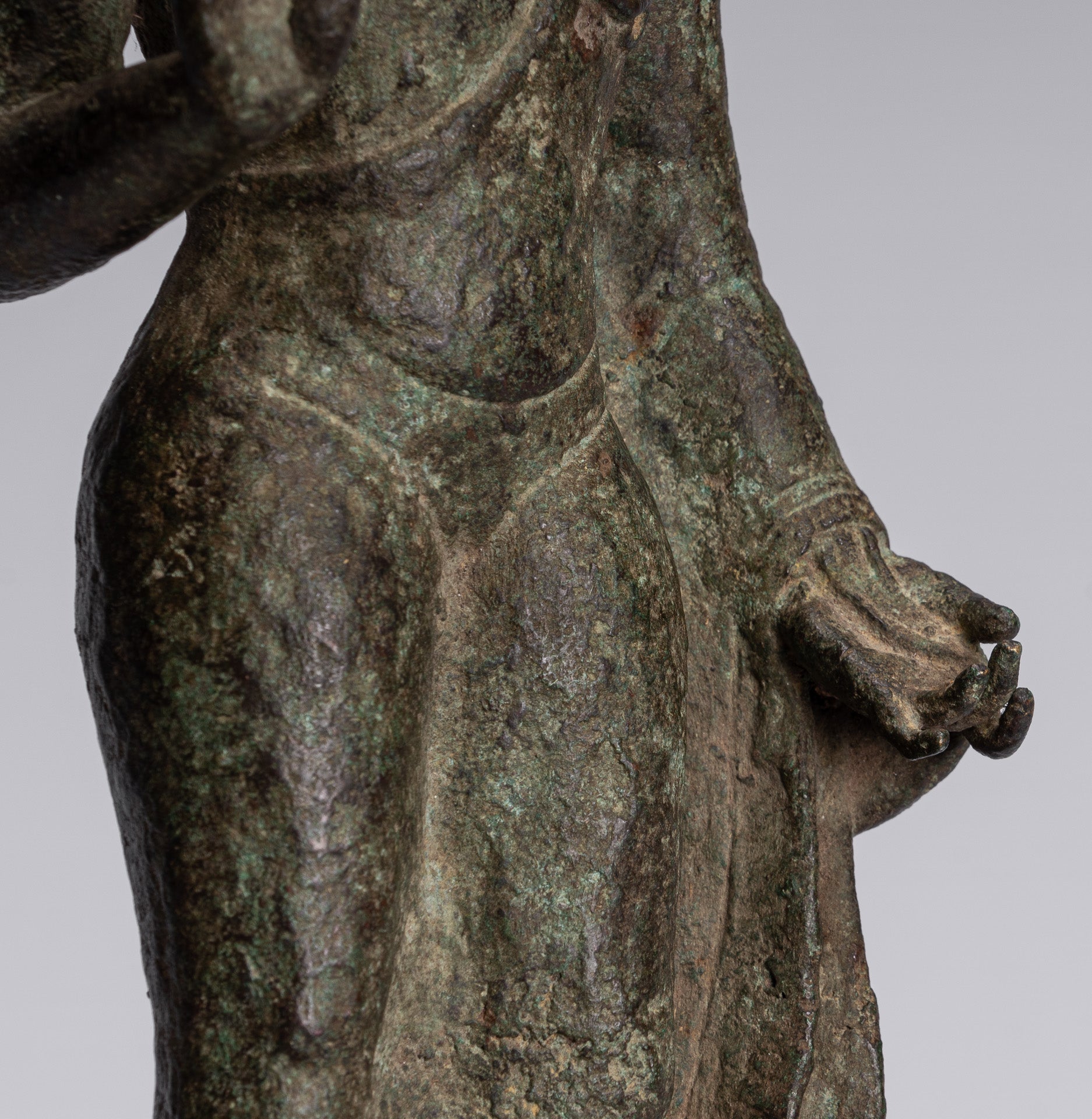 Buddha Statue-Antike indonesische Stil Javanesisch Stehen Schutz Buddha Statue-43cm/17 "