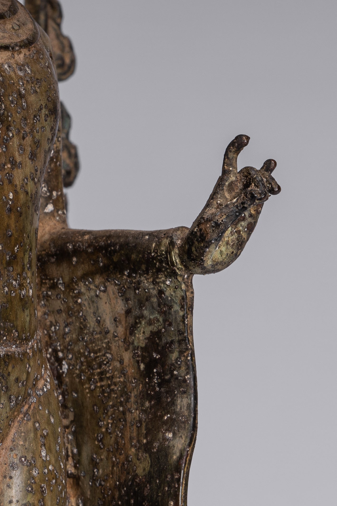 Estatua de Buda - Estatua de Buda de Buda de Java de estilo indonesio antiguo de estilo indonesio - 39 cm/16 "