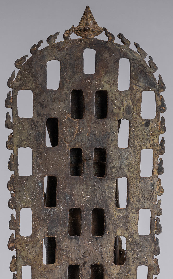 Estatua de Buda - Estatua de Buda de Buda de Java de estilo indonesio antiguo de estilo indonesio - 39 cm/16 "