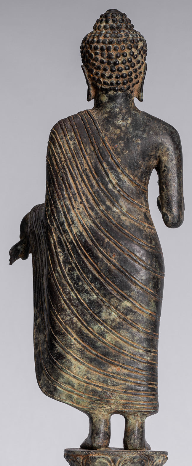 Buddha Statue - Antique Indonesian Style Bronze Javanese Teaching Buddha - 40cm/16"