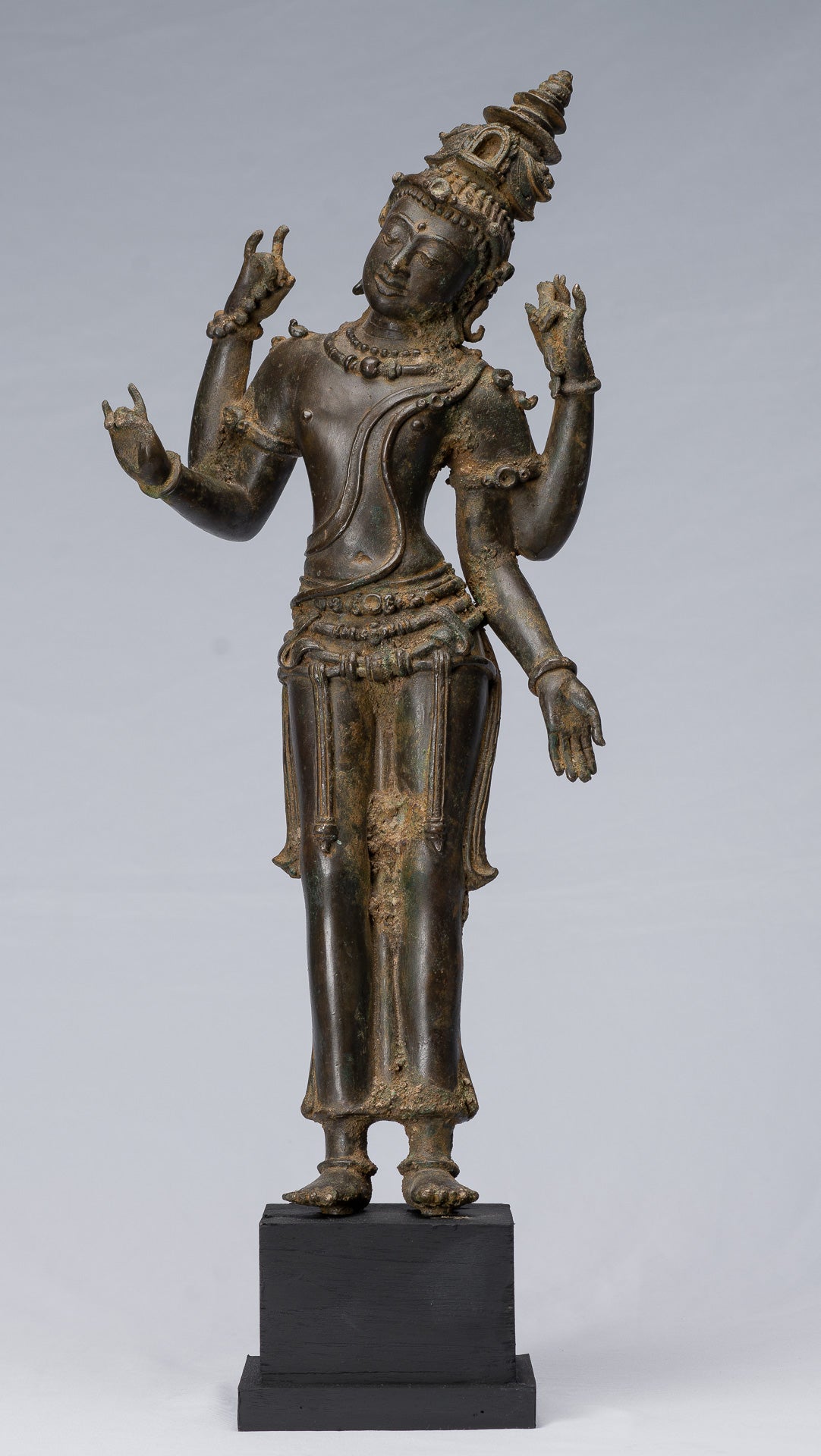 Statue de Tara - statue en bronze majapatit de style javanais ancien Devi Tara statue - 56 CM / 22 pouces