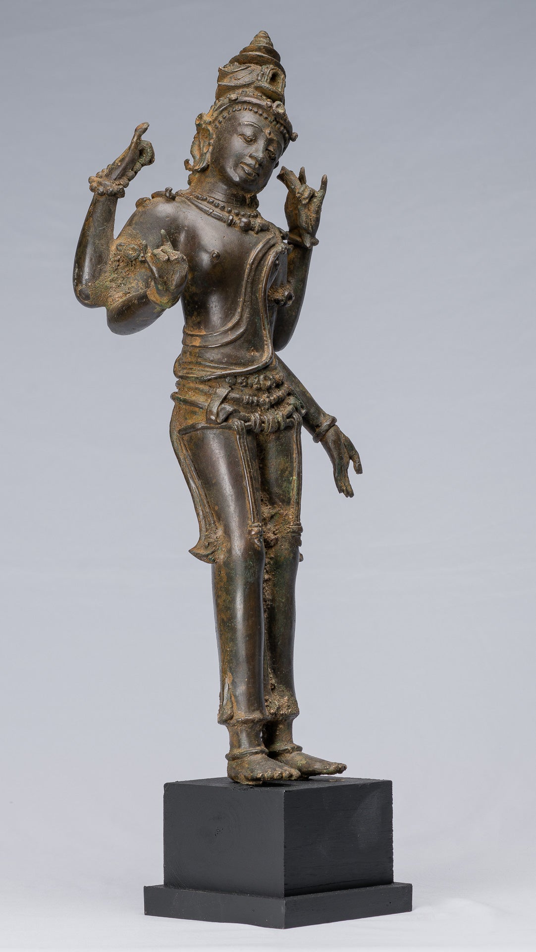 Statue de Tara - statue en bronze majapatit de style javanais ancien Devi Tara statue - 56 CM / 22 pouces