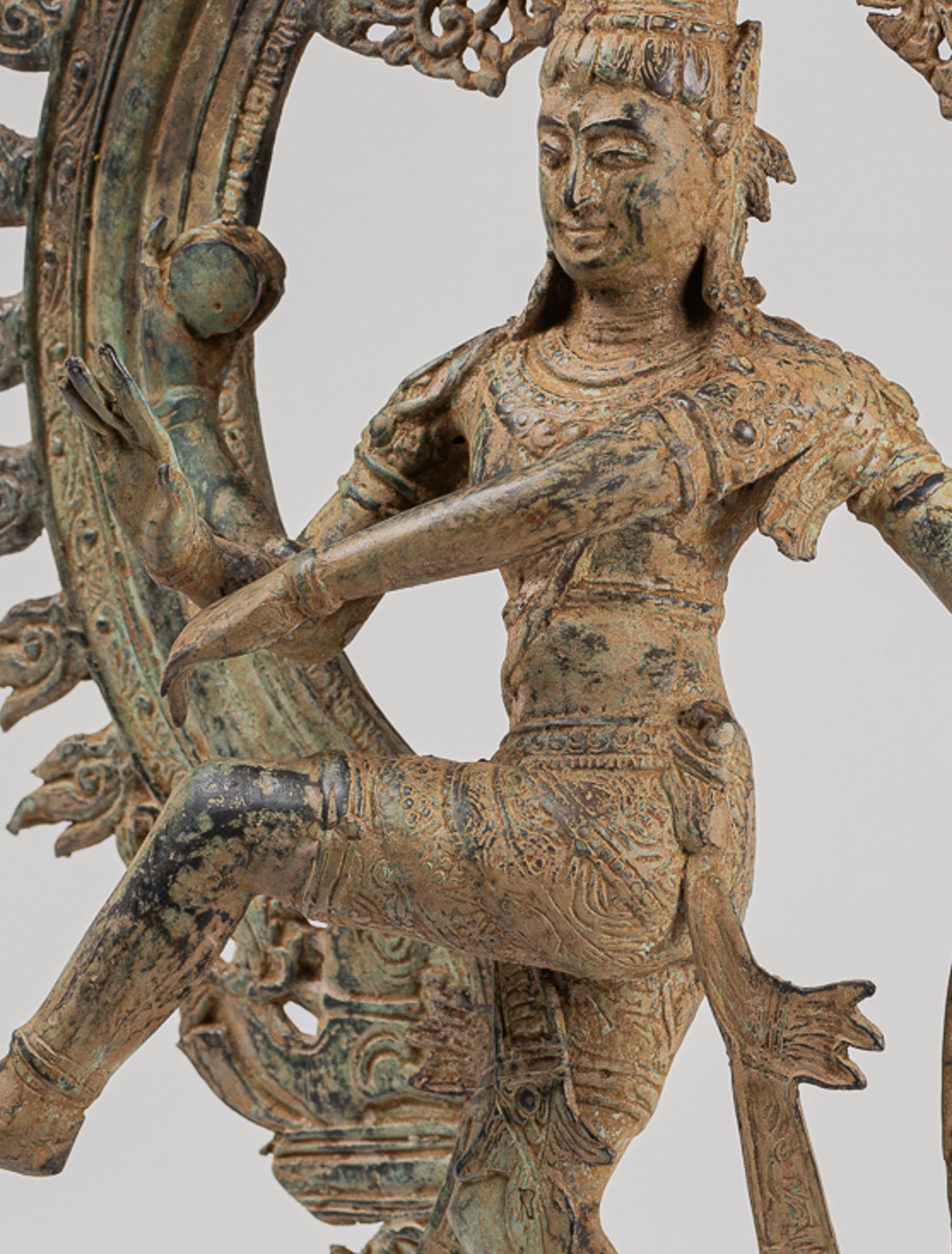Shiva Statue - Antique Javanese Style Bronze Dancing Shiva statue as Lord Nataraja - 58cm(23") Tall