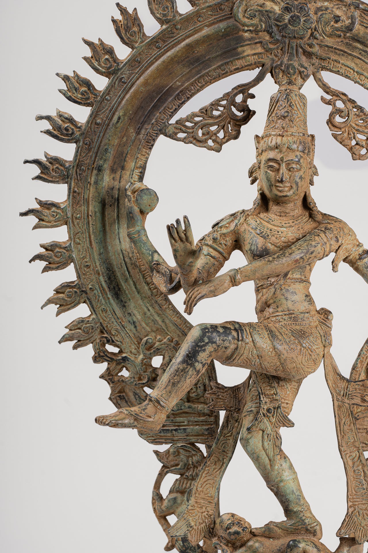 Shiva Statue - Antique Javanese Style Bronze Dancing Shiva statue as Lord Nataraja - 58cm(23") Tall