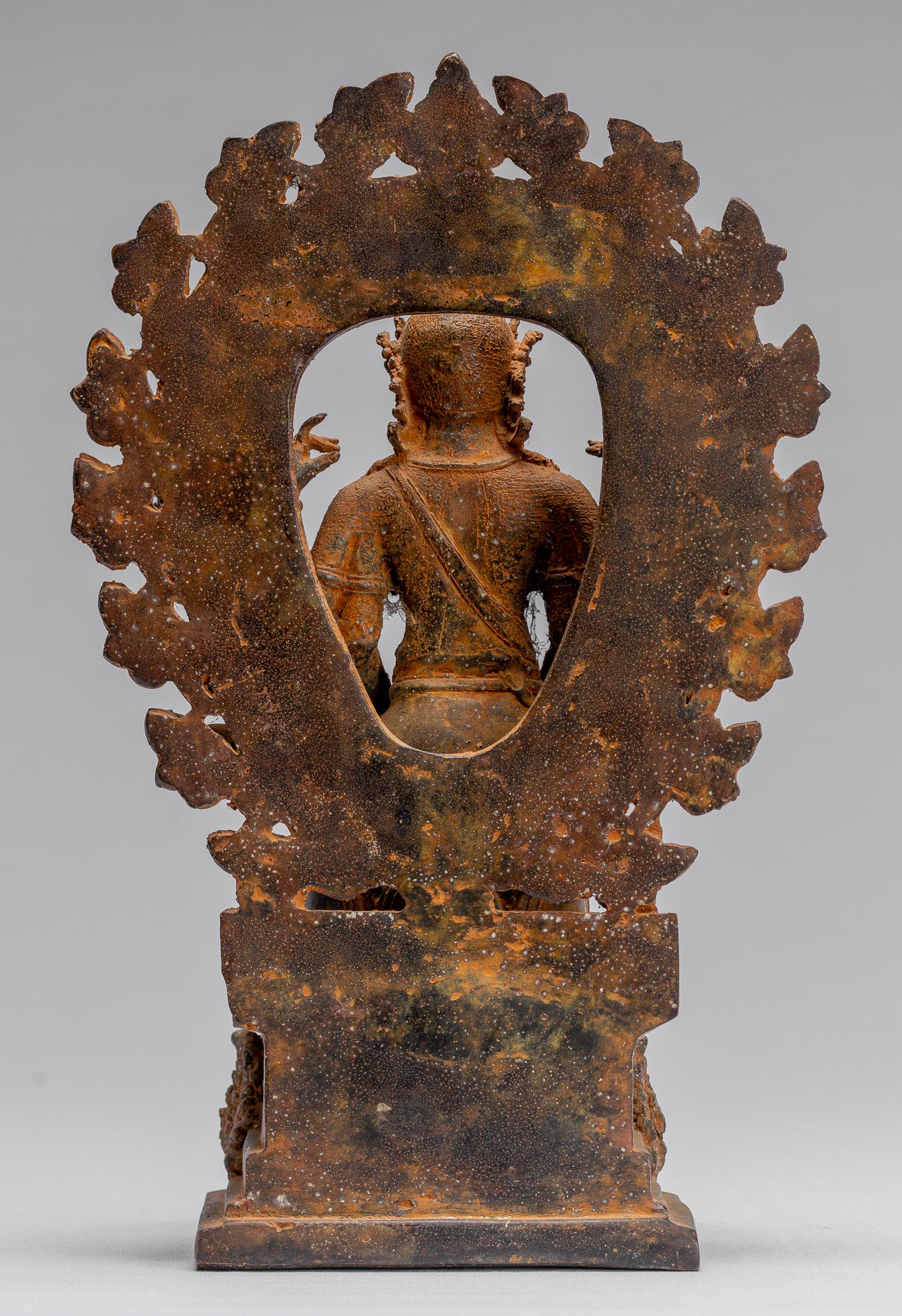 Statua Bodhisattva - Antique stile indonesiano giavanese a 16 bracci Avalokiteshvara Bodhisattva Statua - 28 cm/11 "