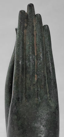 Monte Antique Thai Thai Style Southeast Asia Bronzo Thai Protection Hand - 35 cm/14 "