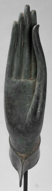 Monte Antique Thai Thai Style Southeast Asia Bronzo Thai Protection Hand - 35 cm/14 "