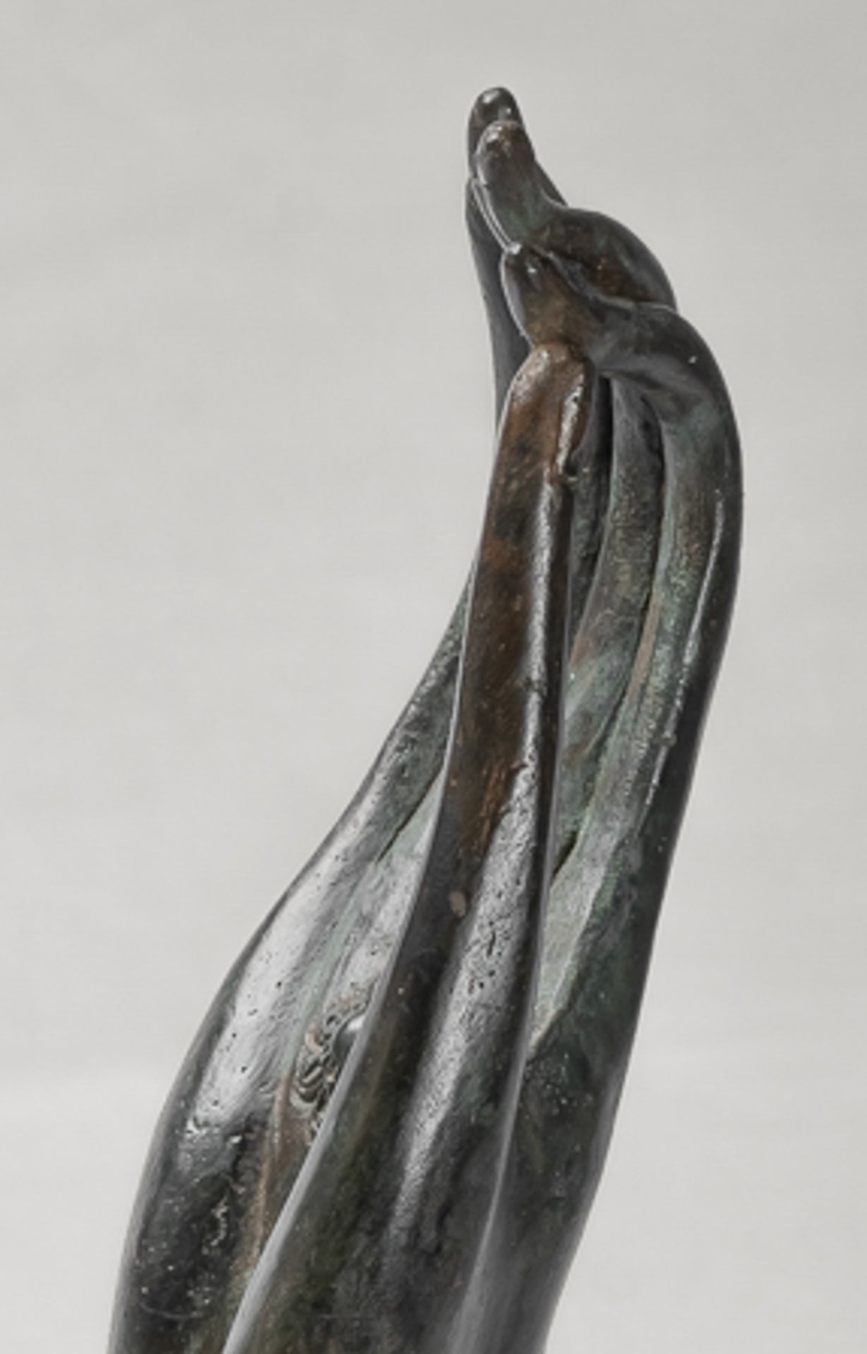 Mounted Antique Thai Style Southeast Asia Bronze Thai Teaching Hand - 33cm/13"