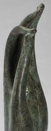 Main d'enseignement thaïlandaise en bronze d'Asie du Sud-Est de style thaïlandais antique montée - 30 cm/13"