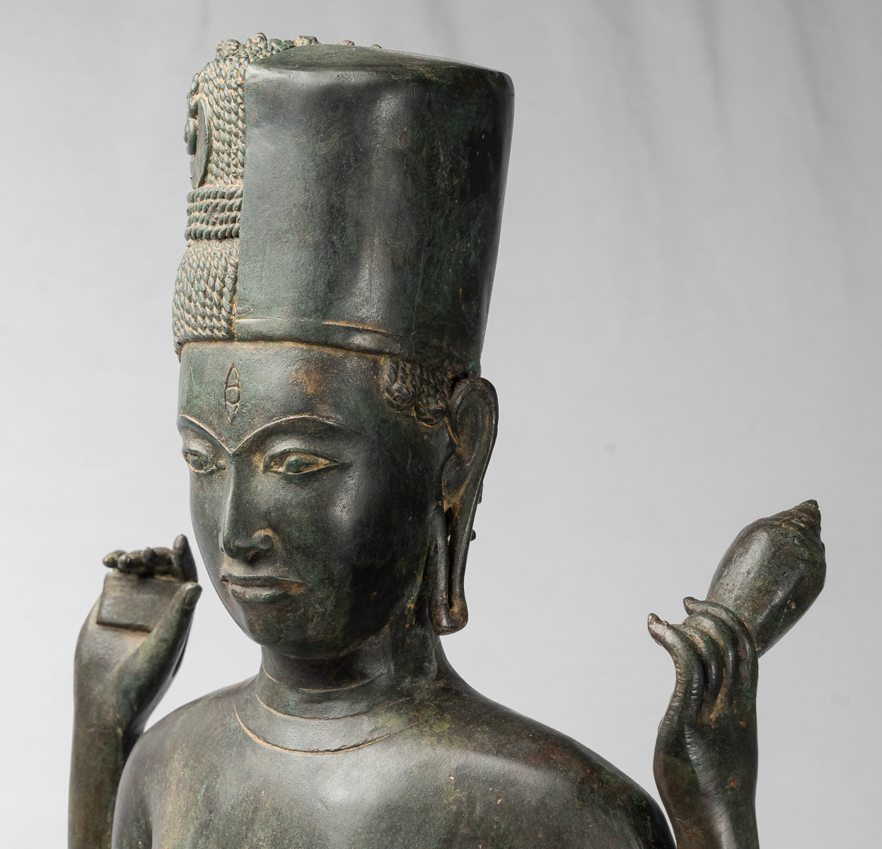 Statue Vishnu - Antique Thai Style Standing Vishnu Statua - 94cm/38 "