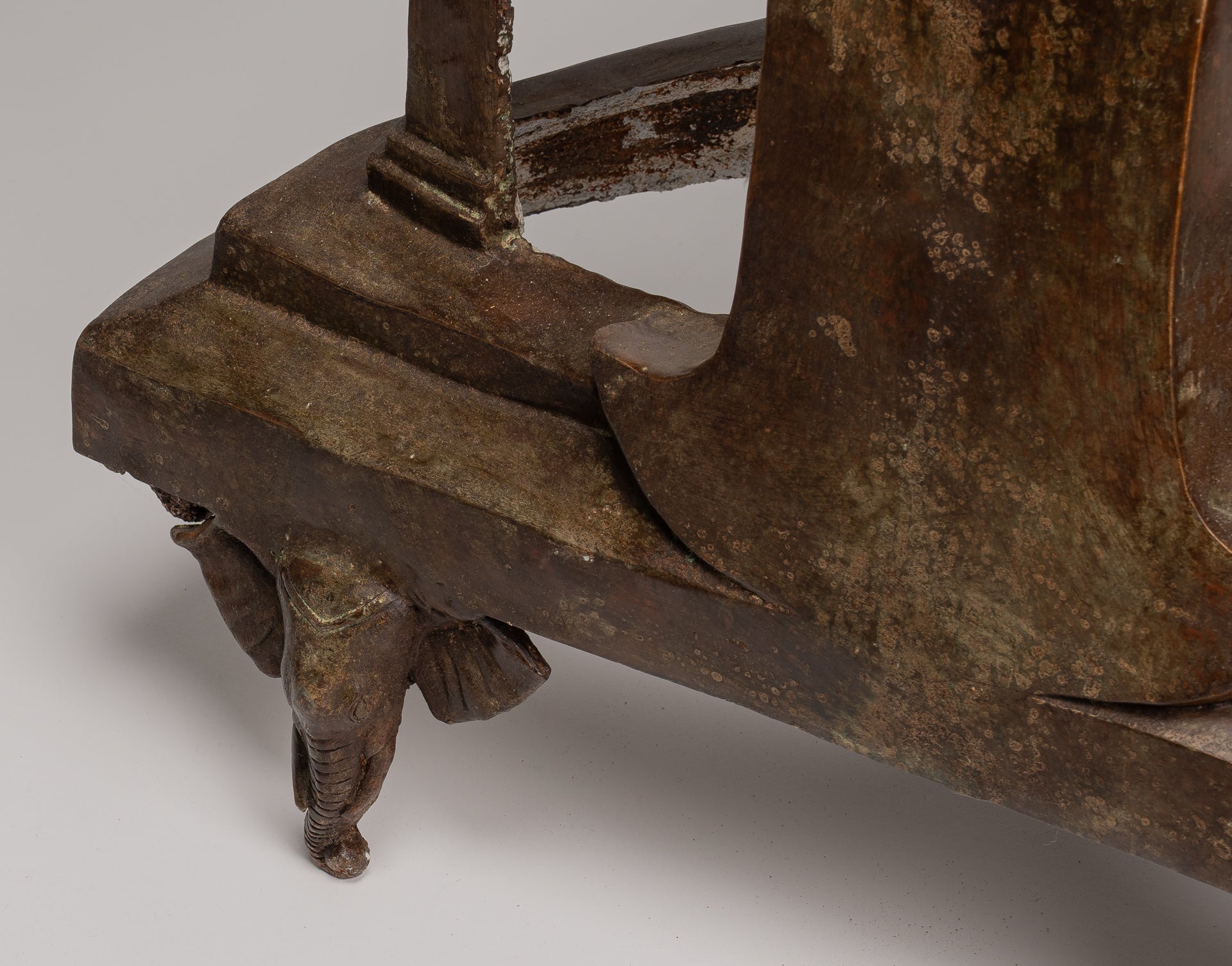 Buddha Statue - Antike thailändische Chiang -Sprosse sitzende Aufklärung Buddha Statue - 104cm/42 "