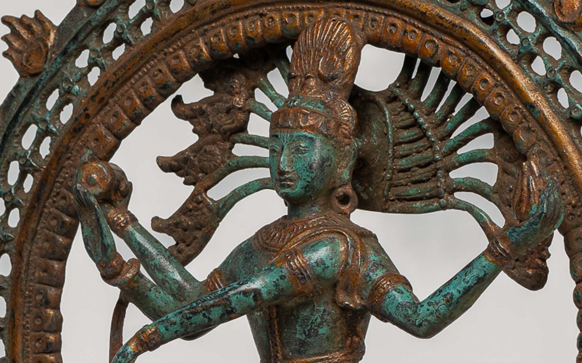 Antique Indian Style Bronze Dancing Shiva statue as Lord Nataraja - 42cm/17"